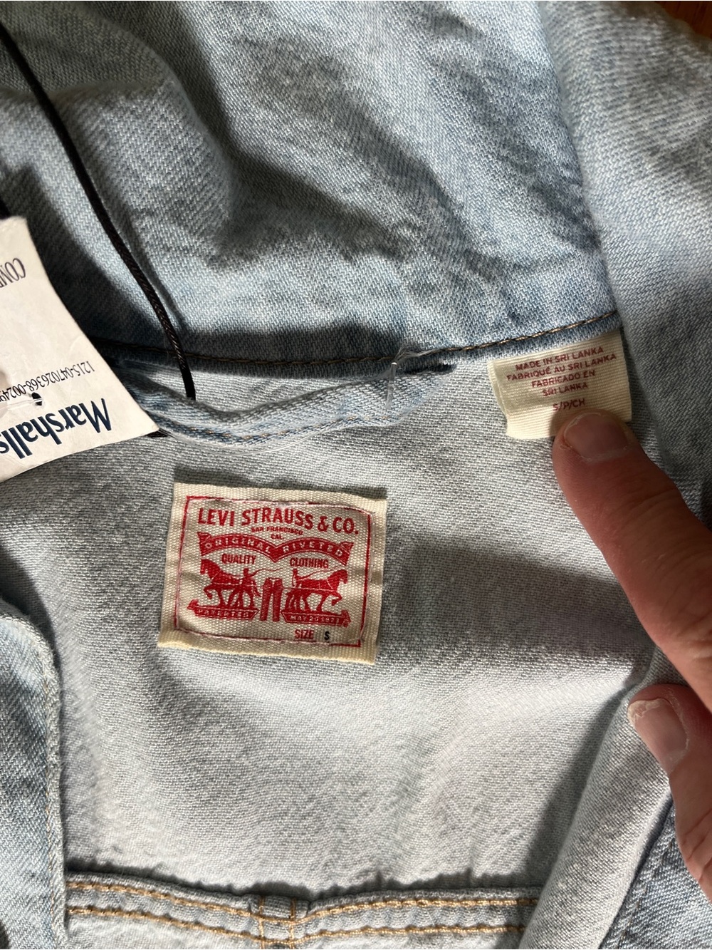 Levi's Light Blue Denim Short-Sleeve Romper - Picture 3 of 3